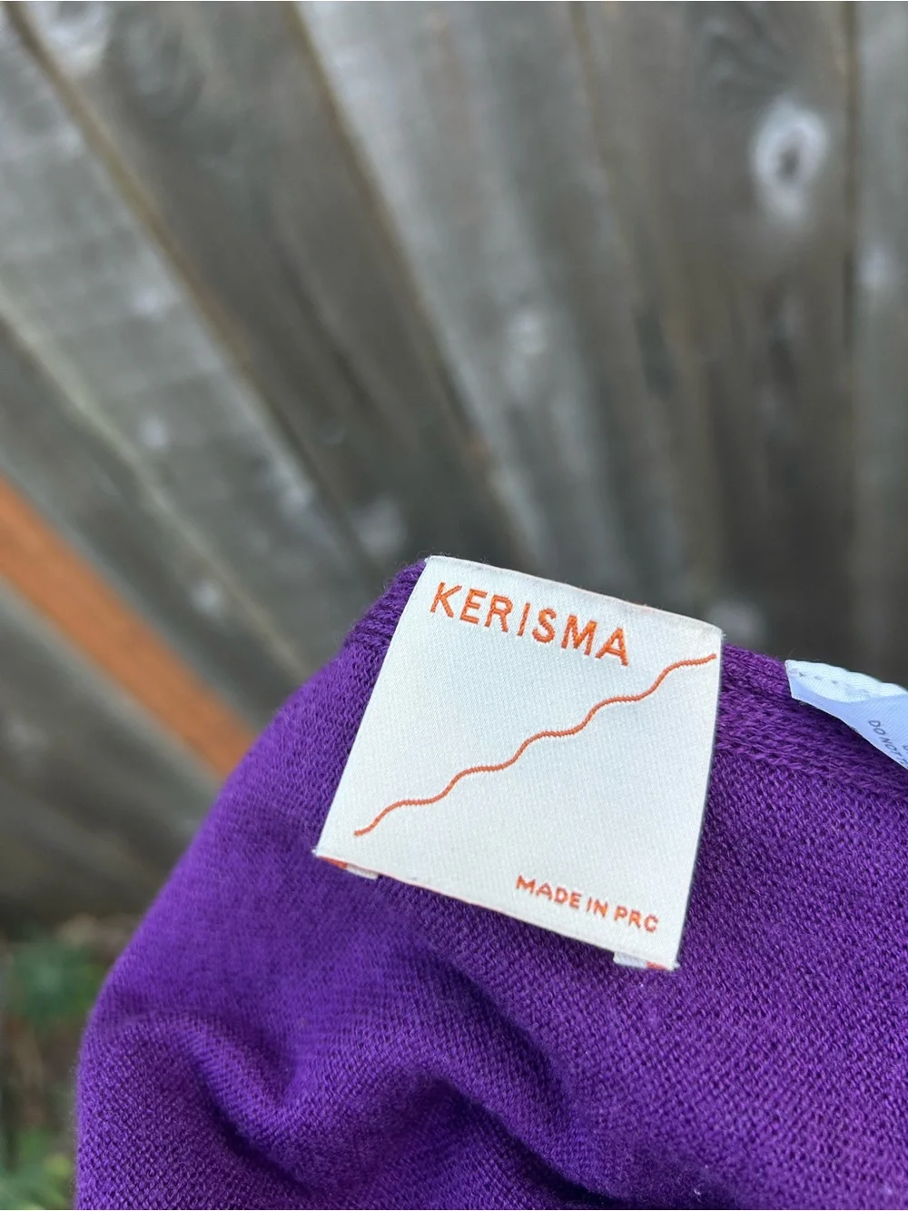 Kerisma Purple Knit Poncho